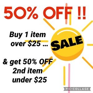 ❤️ BOGO 1/2 off S A L E !! ❤️ Shipping discounts avail.